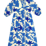 Zaikamoya Blue Flowers Maggie Dress