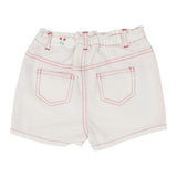 Analogie White With Red Stitch Shorts