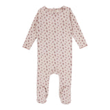 Lilette Pink Vintage Floral Footie