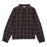 Emile Et Ida Navy Check Shirt