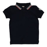 Lil Legs Navy Multi Stripe Collar Polo