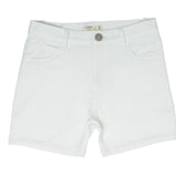 Crew Off White Slim Knit Shorts