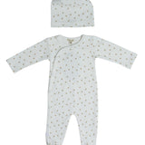 Crew White Citrus Pattern Footie Set