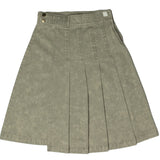 Crew Vintage Green Half Pleat Skirt