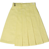 Crew Yellow Half Pleat Skirt