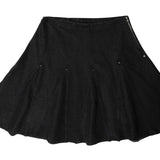 Crew Black Mix Media Flounce Skirt