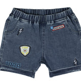 Crew Blue Stitch Patch Shorts