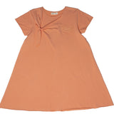 Crew Orange Cotton Knot Dress