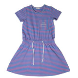 Crew Blue Neon Stripe Dress