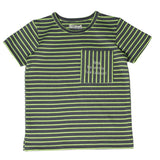 Crew Green Neon Stripe Tee