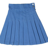 Crew Blue Waisted Pleated Skirt