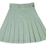 Crew Green Waisted Pleated Skirt