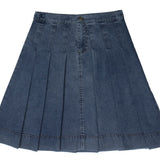 Crew Light Blue Wide Pleated Skirt