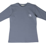 Crew Blue Micro Rib Tee