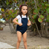 Coco Blanc Dark Blue Denim Romper