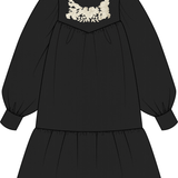 C’era Una Volta Black Alida Dress