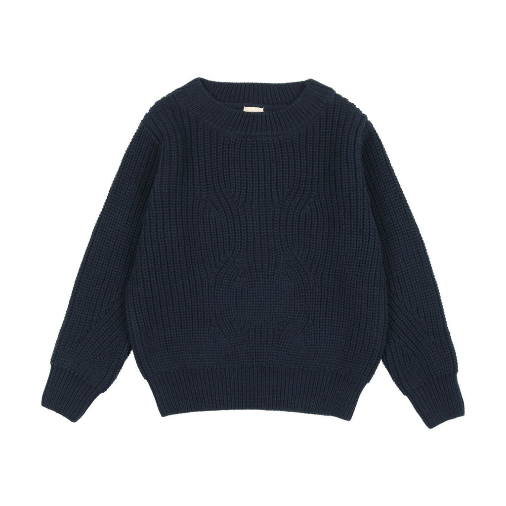 Analogie Navy Chunky Knit Sweater