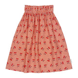 Piupiuchick Red Checkered Cherry Midi Skirt