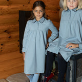 Nou Nelle Light Blue Shirt Dress