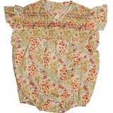 Belati Coral Floral Romper