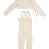 Belati Cream Wrap Knit Set