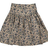 Belati Blue Floral Cord Skirt