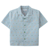 Gingersnaps Blue Polka Dot Henry Shirt