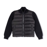 Phil and Phoebe Black Knit Sleeve Puffer Jacket