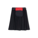 Hello Yellow Black Modal Belt Bag Skirt