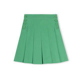 Phil and Phoebe Green Pleated Side Button Stream Skirt