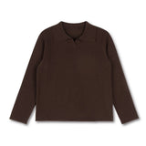 Harper James Brown Knit V-Collared Sweater