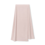 Tustello Tan Loop Silk Wrap Midi Skirt