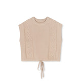 Vibe Tan Cable Knit Vest