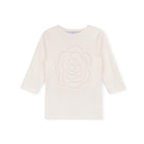 Cabana White Flower Embossed T-Shirt