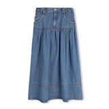 Cabana Denim Braided Detail Pocket Maxi Skirt