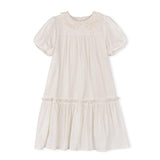 Lilou Ivory Crochet Collar Dress