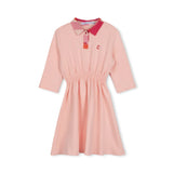 Cabana Pink Print Collar T-Shirt Dress