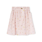 Cabana Pink Tour Denim Floral Print Skirt