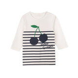 Phil and Phoebe Striped Cherry Stream Tee