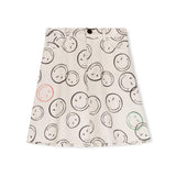 Phil and Phoebe White Smiley Denim Skirt