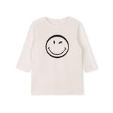 Phil and Phoebe White Smiley Print Tee