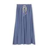 Vibe Blue Stir Modal Double Rope Maxi Skirt