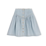 Phil and Phoebe Denim Edge Frayed Waist Skirt