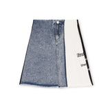 Cabana Multi Denim And Sweatshirt Scribble Skirt