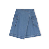 Cabana Denim Wrap Pocket Skirt