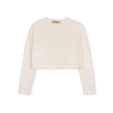 Tustello Ivory Class Cropped Knit Sweater