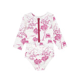 Water Club Fuchsia Pink Toile Swim Set