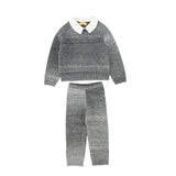 Le Bourdon Grey Ombre Knit Sweater Set