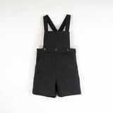 Popelin Dark Grey Woolen Suspender Shorts