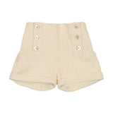 Coco Blanc Cream Button Shorts